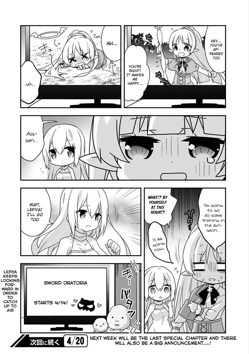 Dungeon Ni Deai O Motomeru No Wa Machigatte Iru Darou Ka 4-Koma - Kami-Sama No Nichijou - Chapter 31 : Step 17 (V2)