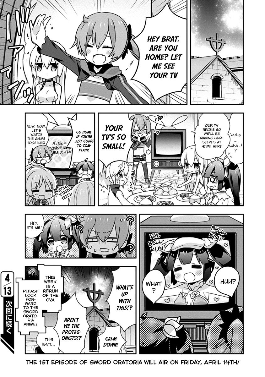 Dungeon Ni Deai O Motomeru No Wa Machigatte Iru Darou Ka 4-Koma - Kami-Sama No Nichijou - Chapter 30 : Step 16 (V2)