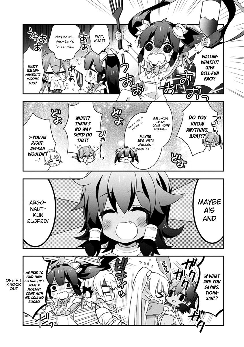 Dungeon Ni Deai O Motomeru No Wa Machigatte Iru Darou Ka 4-Koma - Kami-Sama No Nichijou - Chapter 33 : Step 19 (V2)