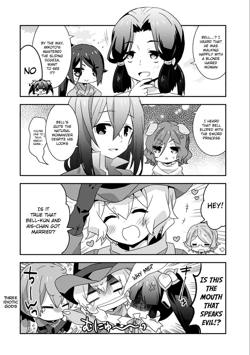 Dungeon Ni Deai O Motomeru No Wa Machigatte Iru Darou Ka 4-Koma - Kami-Sama No Nichijou - Chapter 33 : Step 19 (V2)