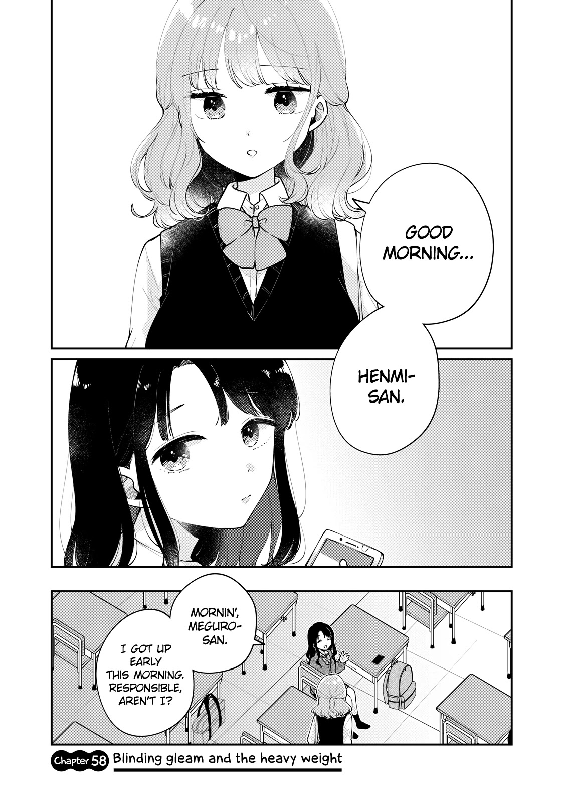 It's Not Meguro-San's First Time - Chapter 58: Blinding Gleam And The Heavy Weight