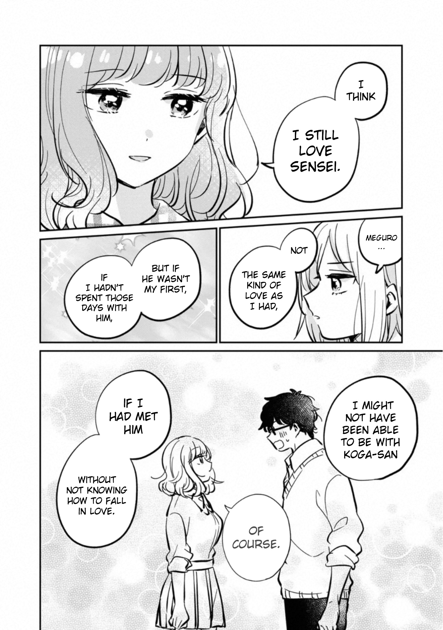 It's Not Meguro-San's First Time - Vol.4 Chapter 30.5: Bonus: To My First Love