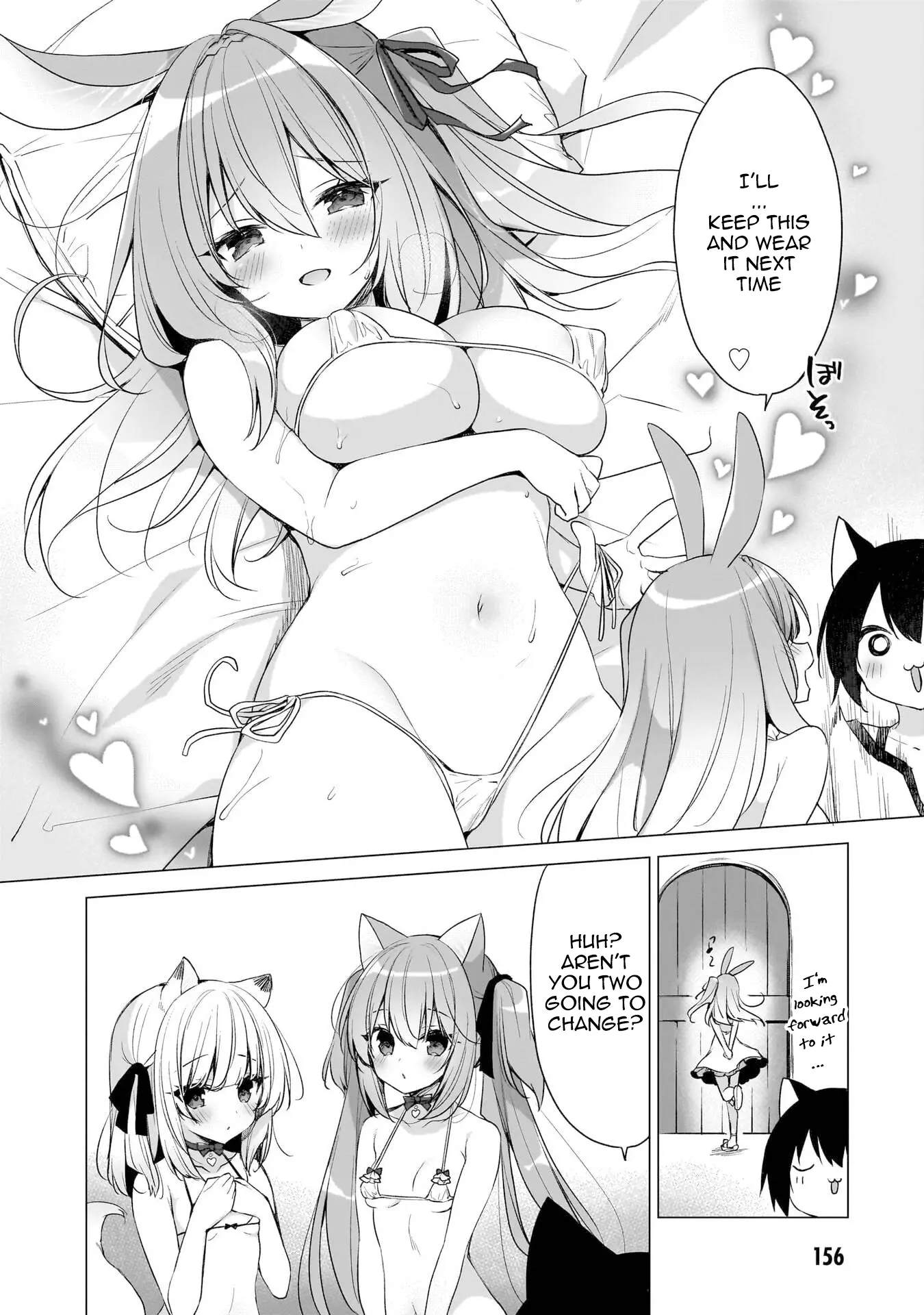 Boku No Risou No Isekai Seikatsu ~Tensei Shitara Kemomimi Musume Darake No Sekai De Harem Ni~ - Vol.2 Chapter 11.1: Bridal Swimsuit Selection