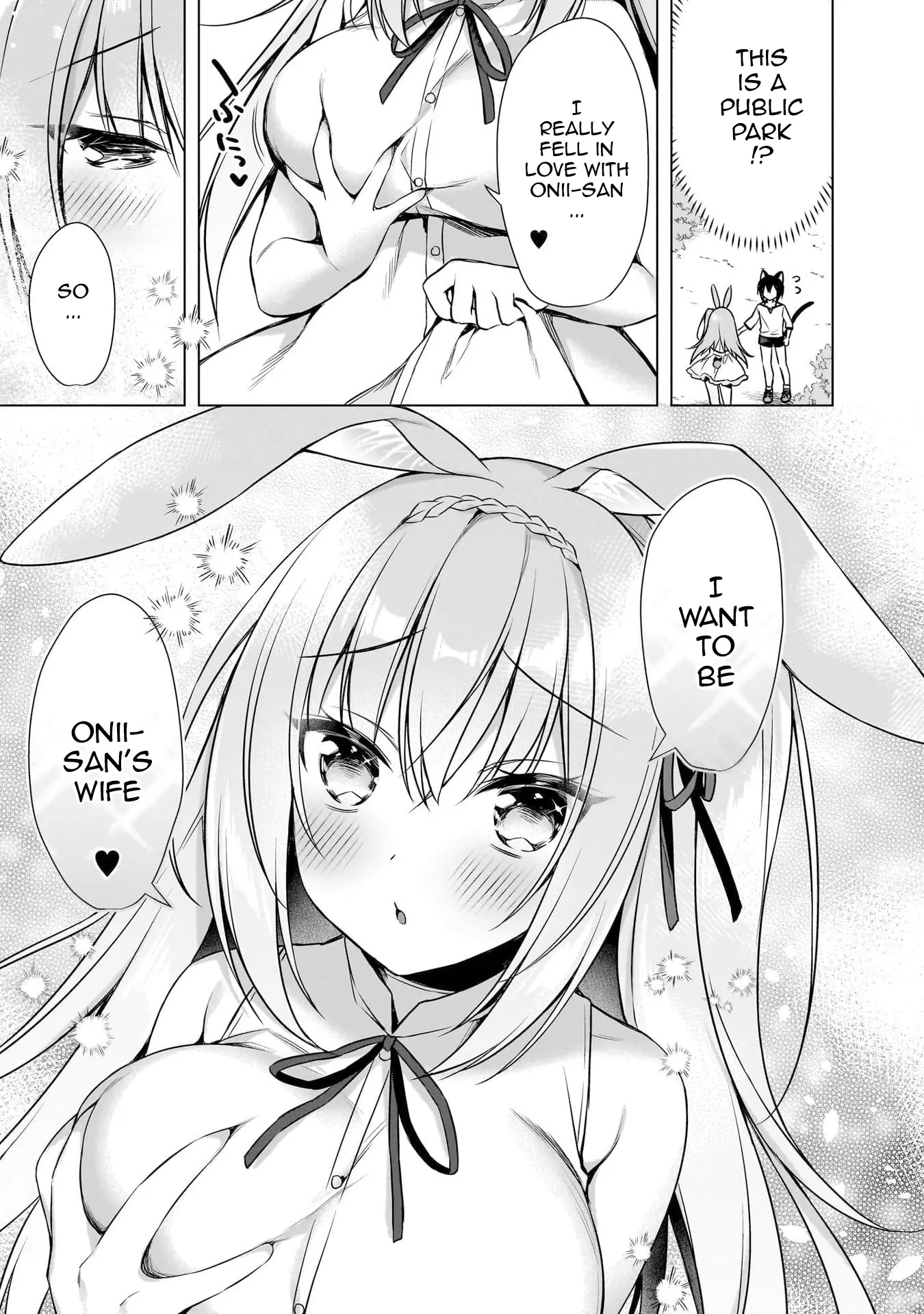 Boku No Risou No Isekai Seikatsu ~Tensei Shitara Kemomimi Musume Darake No Sekai De Harem Ni~ - Vol.2 Chapter 7: The Rabbit's First Time...