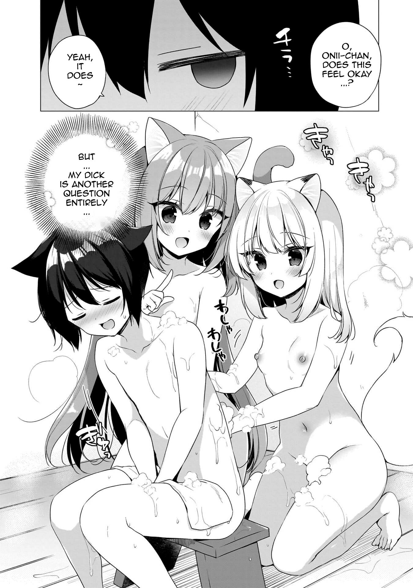 Boku No Risou No Isekai Seikatsu ~Tensei Shitara Kemomimi Musume Darake No Sekai De Harem Ni~ - Vol.1 Chapter 5.1: Taking A Bath With My Two Wives