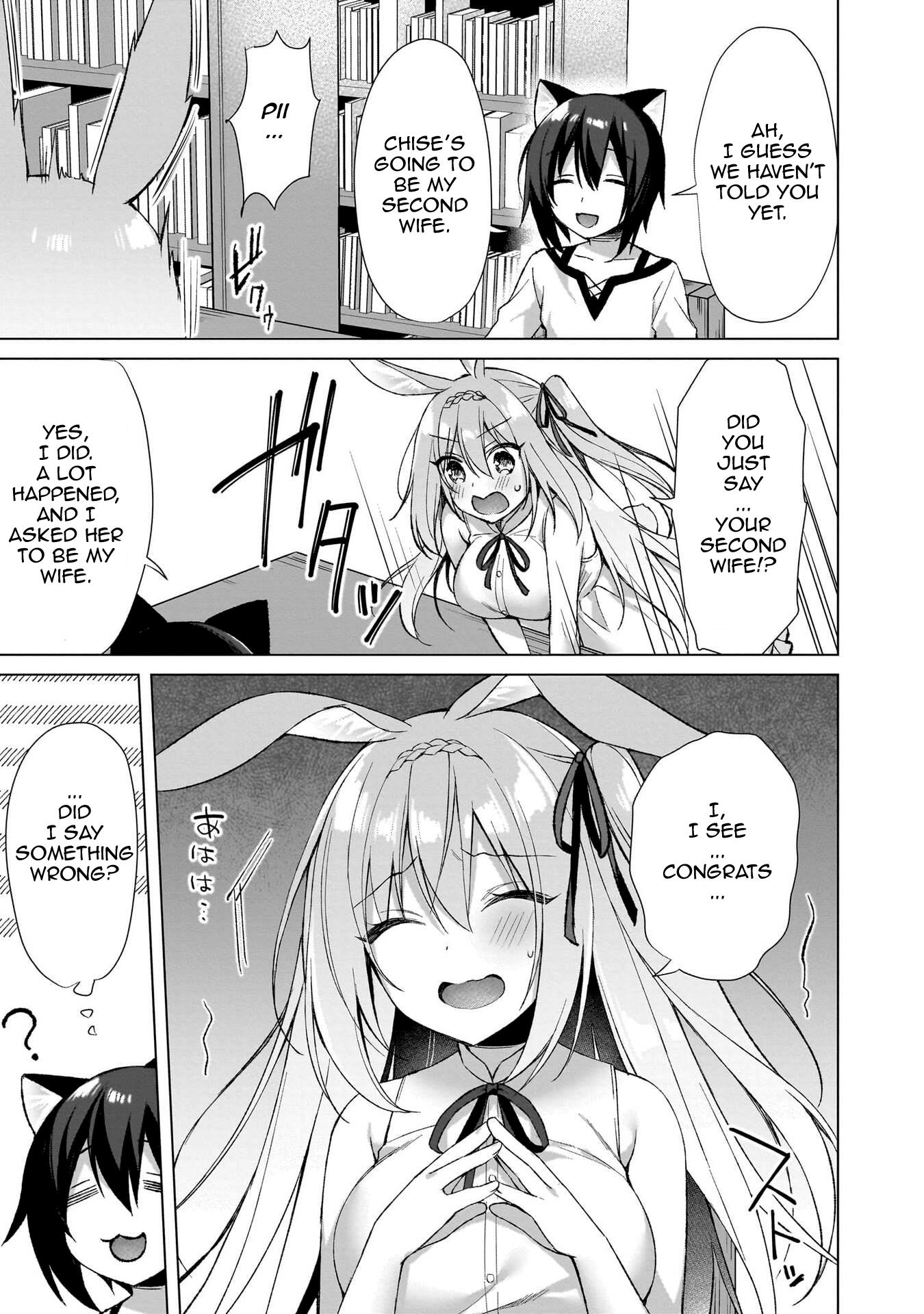 Boku No Risou No Isekai Seikatsu ~Tensei Shitara Kemomimi Musume Darake No Sekai De Harem Ni~ - Vol.1 Chapter 5: The Teasing Rabbit