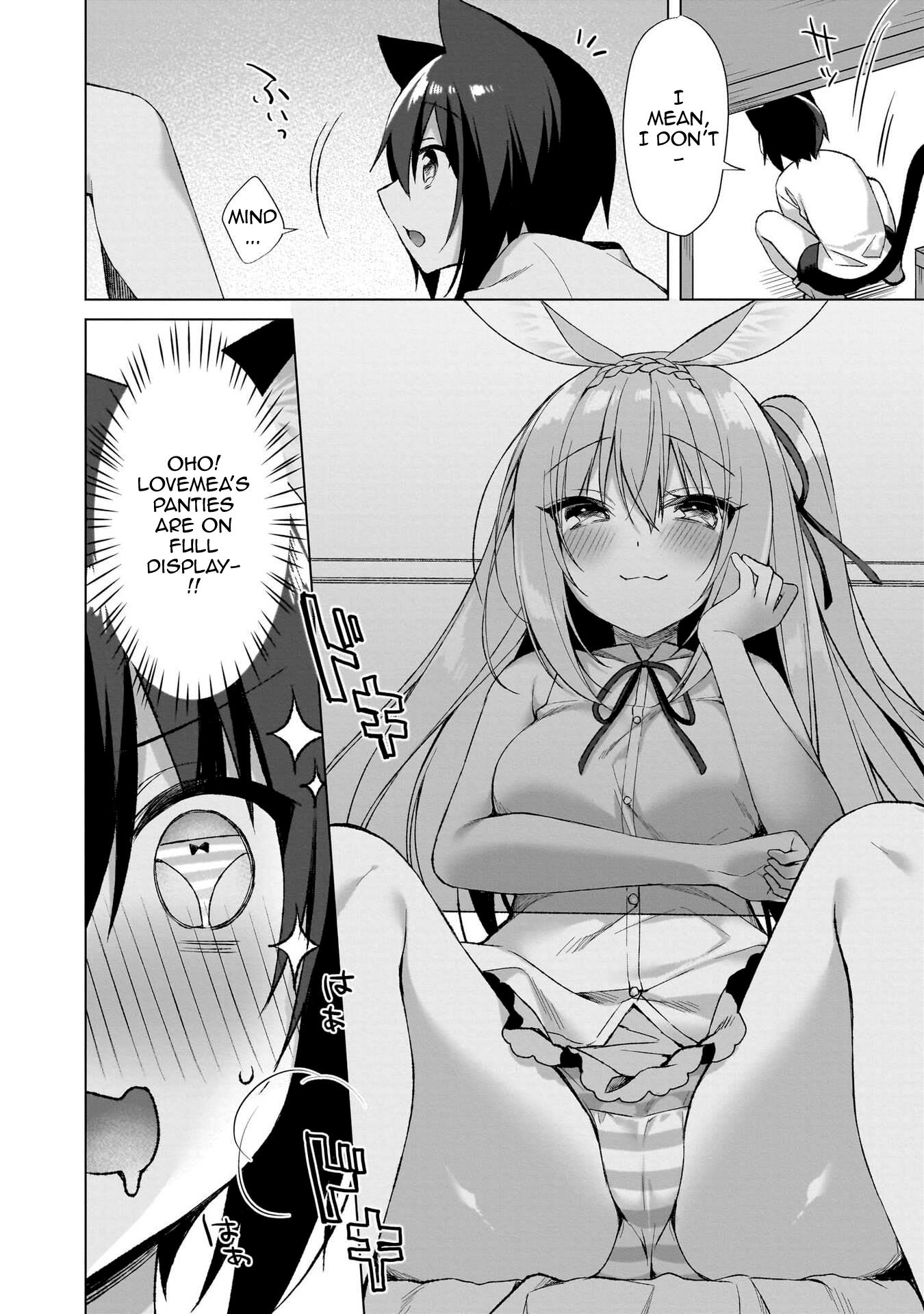 Boku No Risou No Isekai Seikatsu ~Tensei Shitara Kemomimi Musume Darake No Sekai De Harem Ni~ - Vol.1 Chapter 5: The Teasing Rabbit