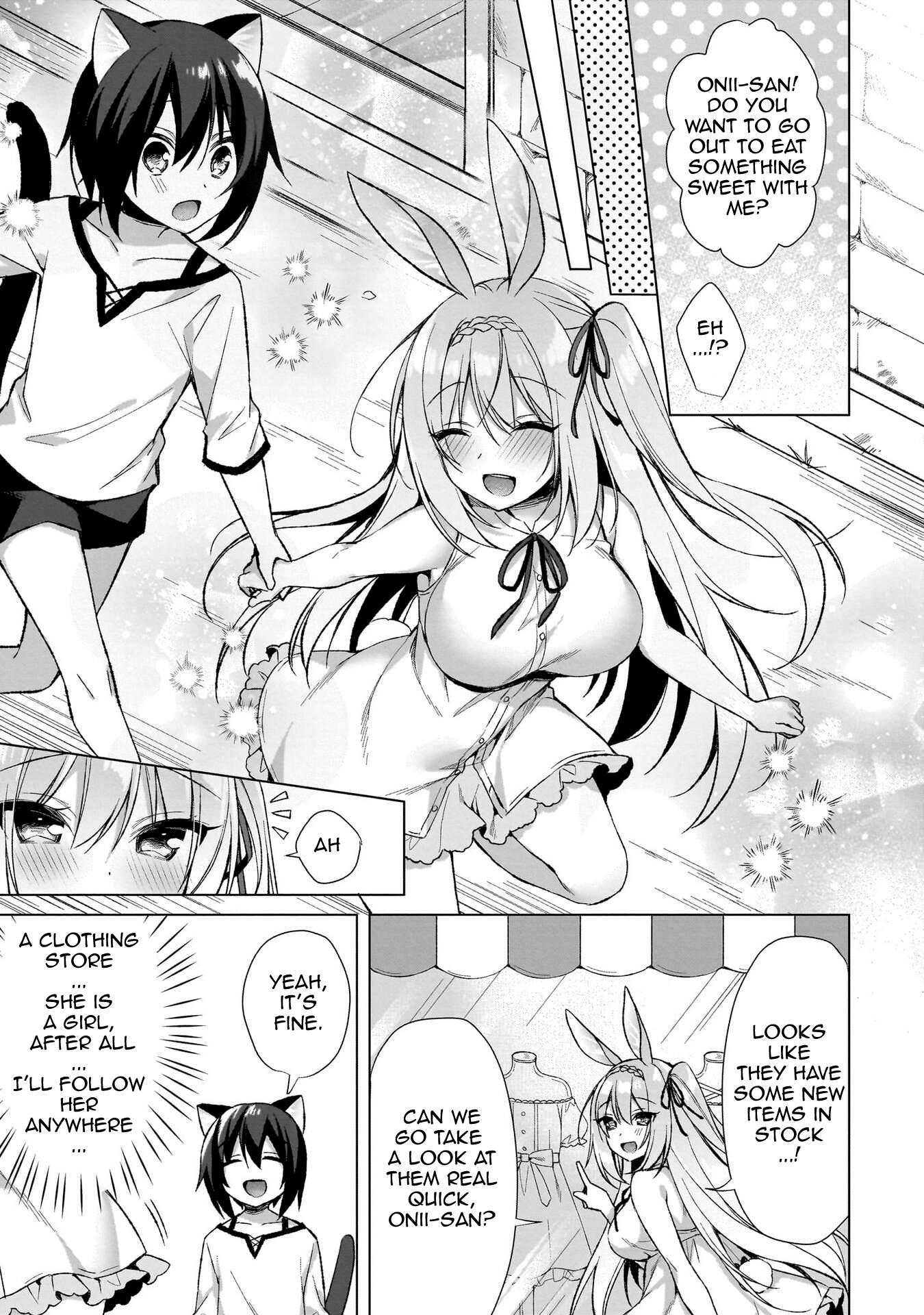 Boku No Risou No Isekai Seikatsu ~Tensei Shitara Kemomimi Musume Darake No Sekai De Harem Ni~ - Vol.1 Chapter 5: The Teasing Rabbit