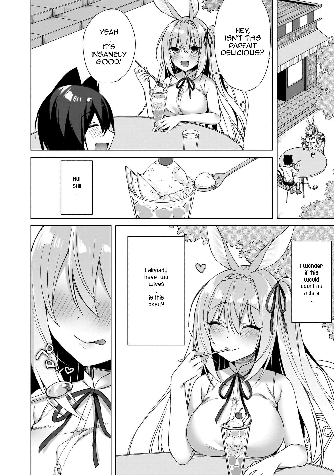 Boku No Risou No Isekai Seikatsu ~Tensei Shitara Kemomimi Musume Darake No Sekai De Harem Ni~ - Vol.1 Chapter 5: The Teasing Rabbit