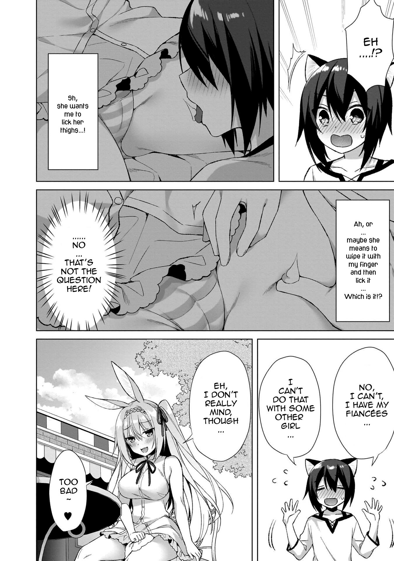 Boku No Risou No Isekai Seikatsu ~Tensei Shitara Kemomimi Musume Darake No Sekai De Harem Ni~ - Vol.1 Chapter 5: The Teasing Rabbit