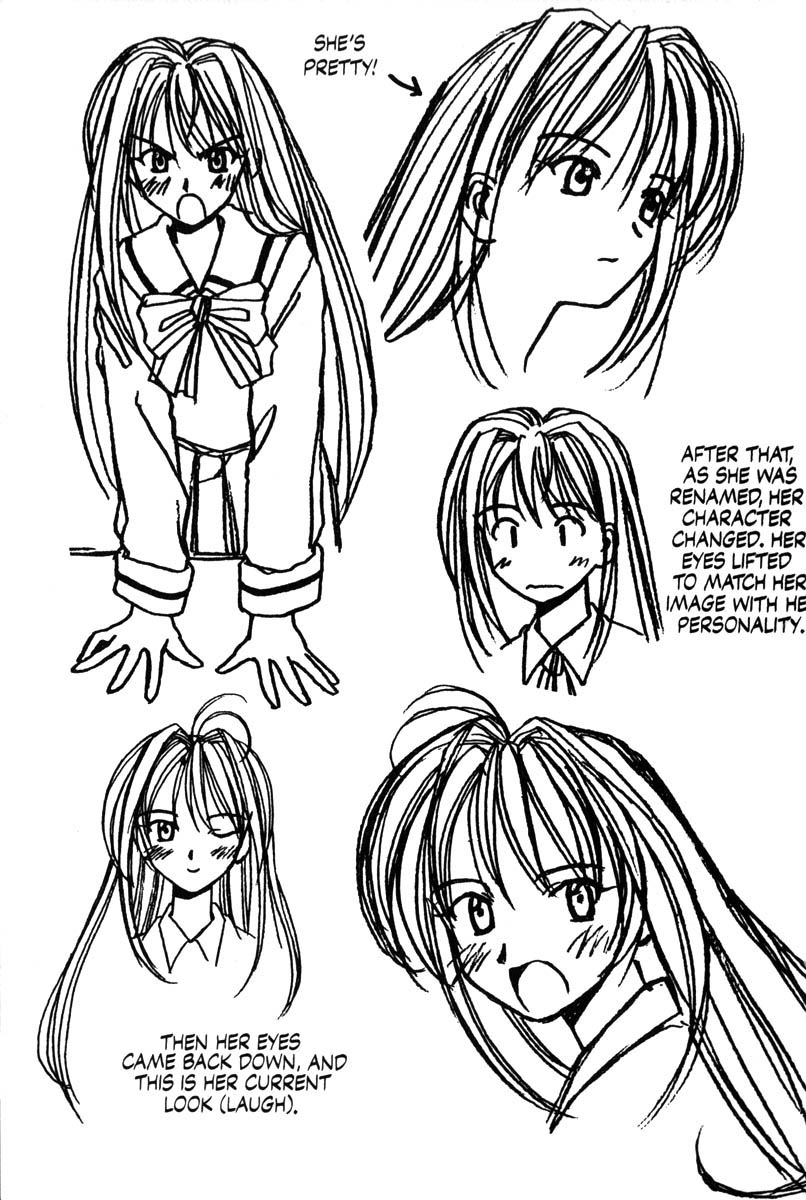 Love Hina - Vol.1 Chapter 6.5: Early Character Designs