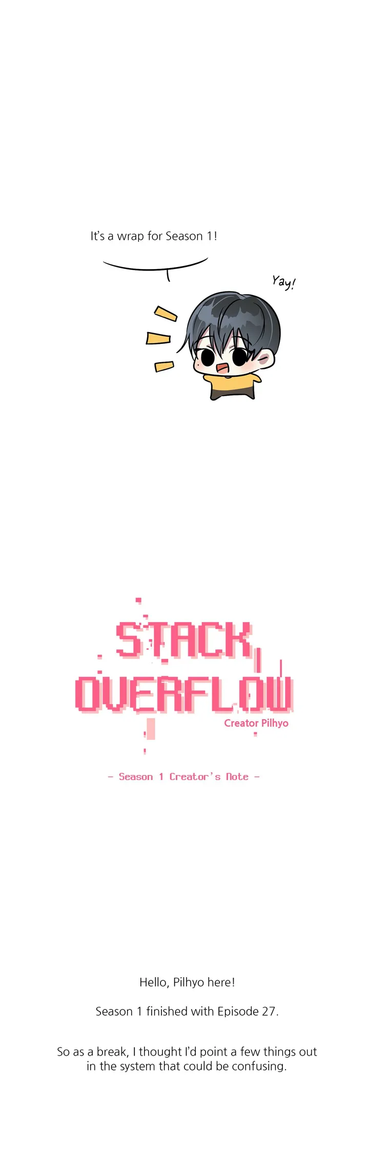 Stack Overflow - Epilogue: Season 1 Creator's Note