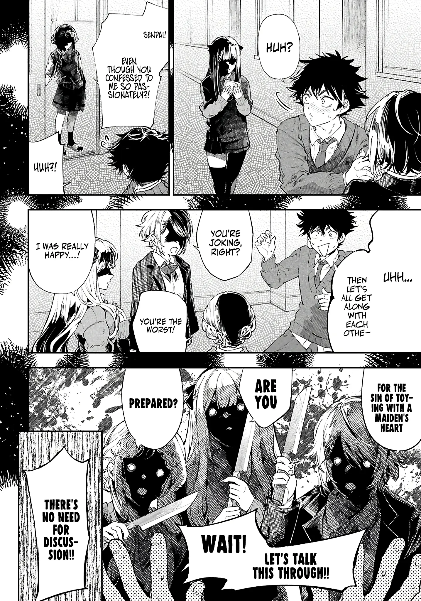 Yamu Ni Yamarenu! - Chapter 1: Big-Breasted Demon And Yandere Fox