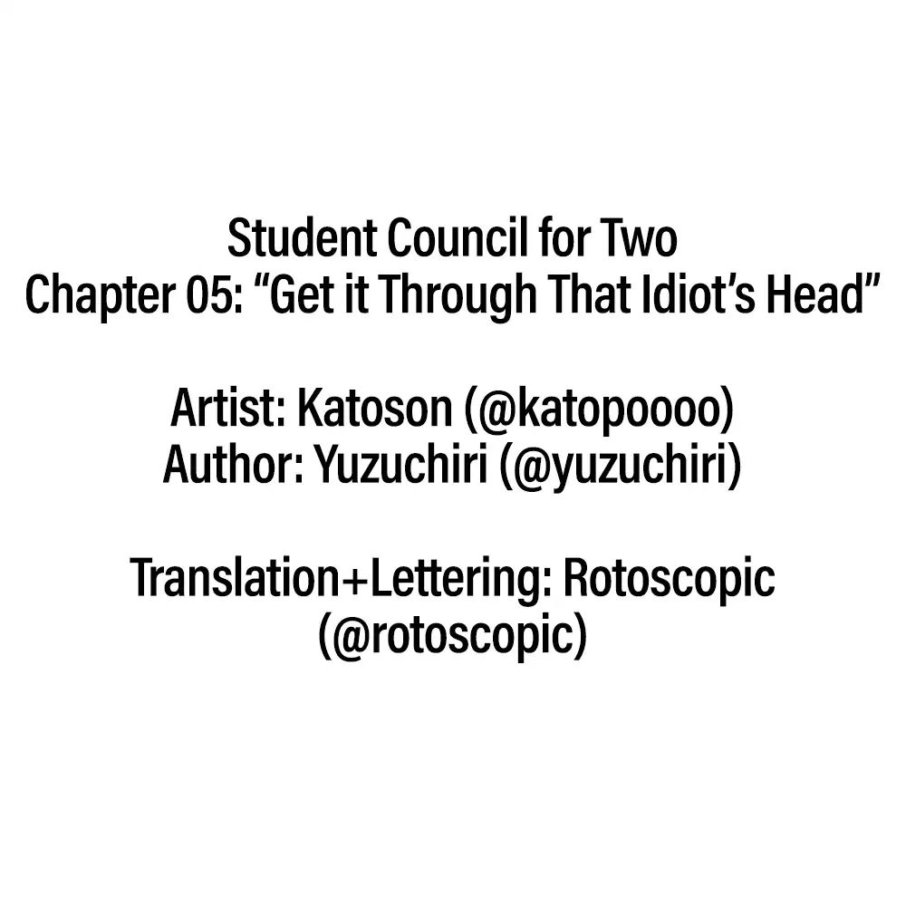 Student Council For Two - Chapter 5: Get It Through That Idiot's Head