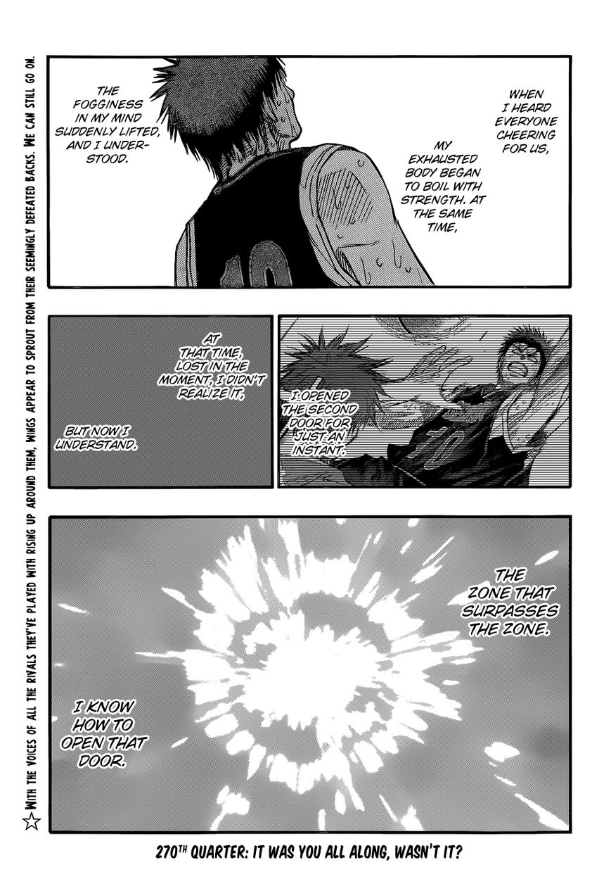 Kuroko No Basket - Vol.23 Chapter 270 : It Was You All Along, Wasn't It? (Fixed)