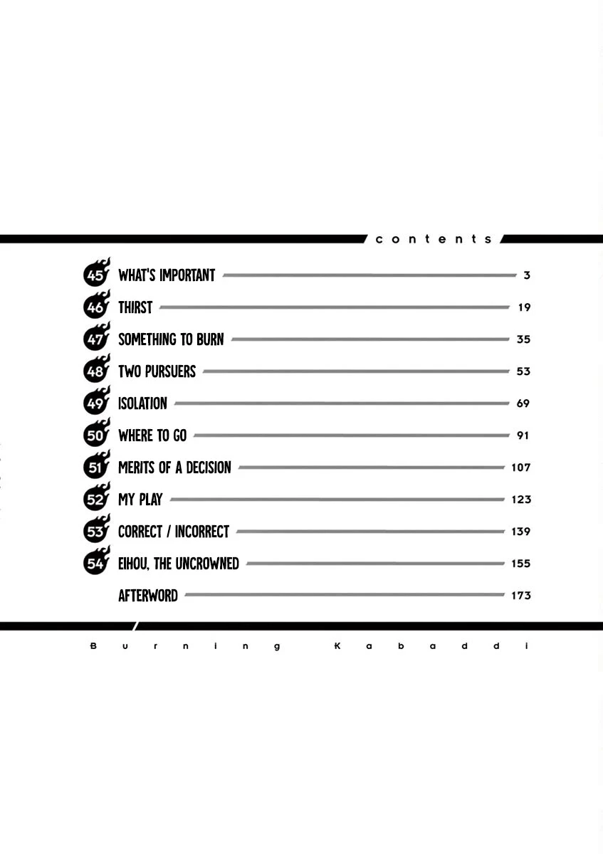 Burning Kabaddi - Chapter 45: What's Important