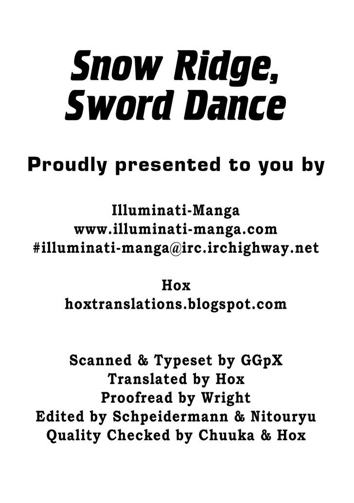 Yuki No Touge Tsurugi No Mai - Vol.1 Chapter 9 : Sword Dance 5: Game [End]