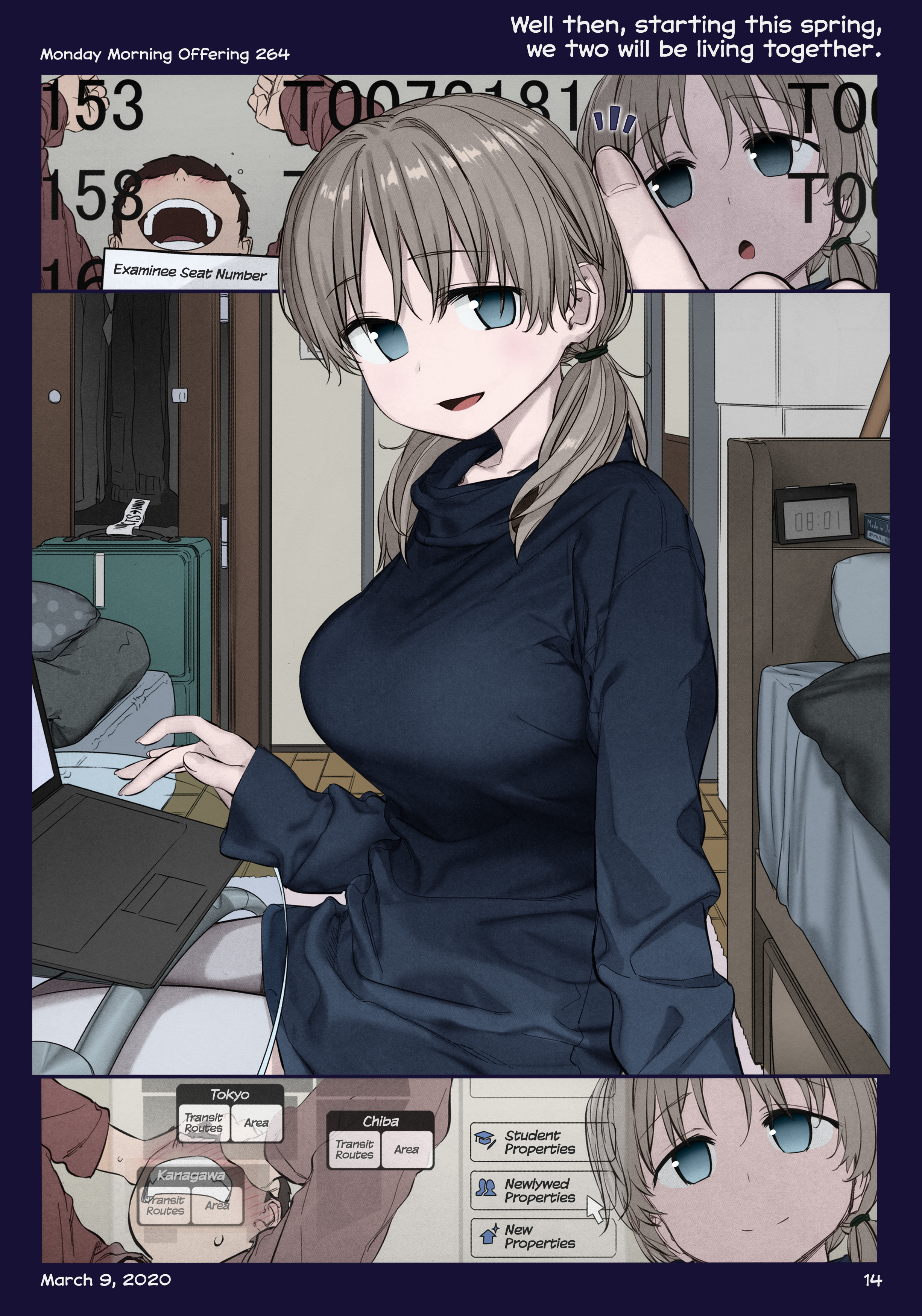 Getsuyoubi No Tawawa (Twitter Webcomic) (Fan Colored) - Vol.10 Chapter 36: Part X: Monday Morning Offerings (255-306)