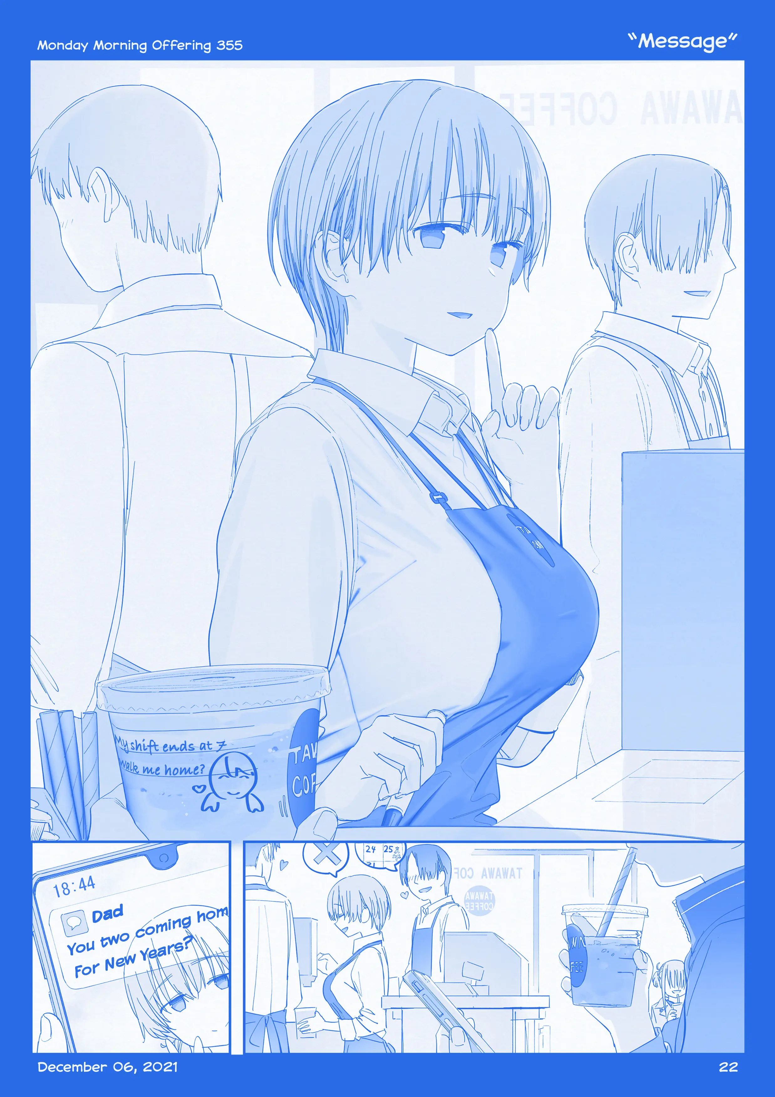 Getsuyoubi No Tawawa (Twitter Webcomic) (Fan Colored) - Vol.12 Chapter 40: Part Xii: Monday Morning Offerings (338-358)