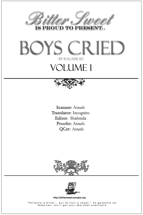 Boy's Cried - Vol.1 Chapter 1 : Boy S Cried