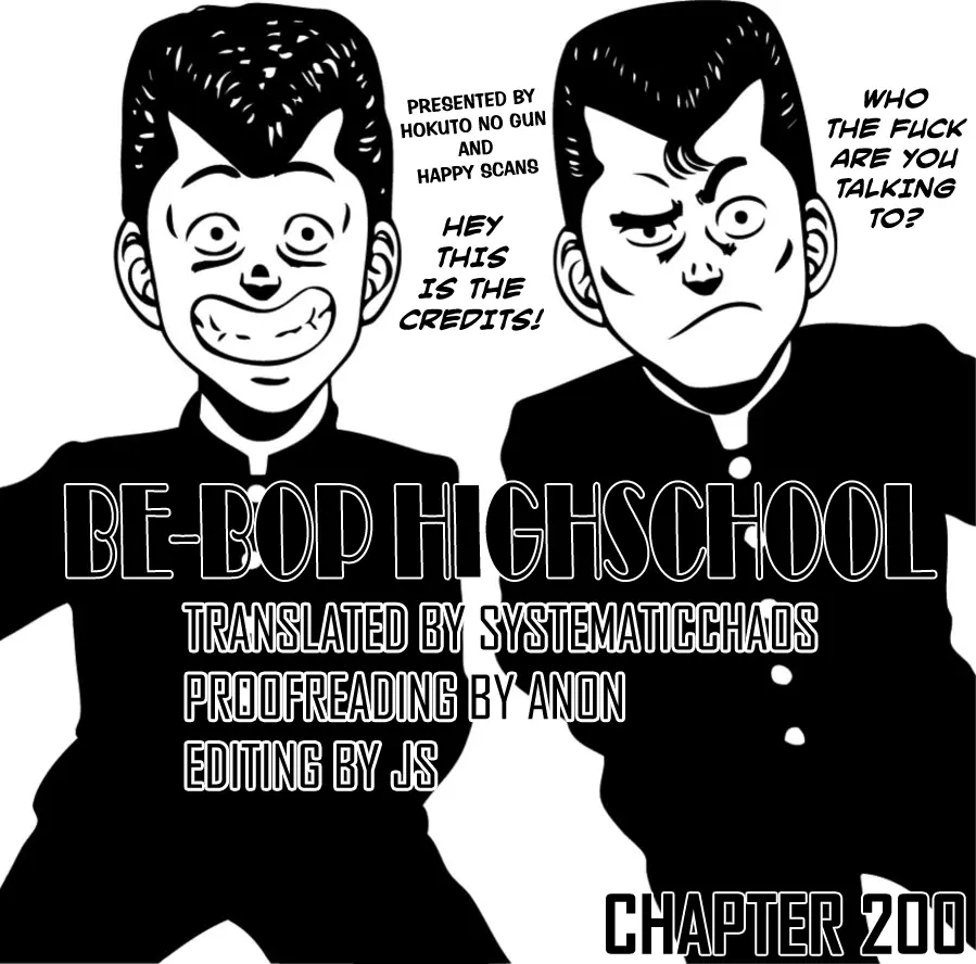 Be-Bop-Highschool - Vol.30 Chapter 200: Inconsistency Of Backstreet Life