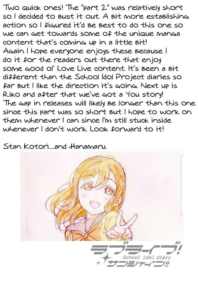 Love Live Sunshine: School Idol Diary - Vol.1 Chapter 1.5: A Heroine Appears