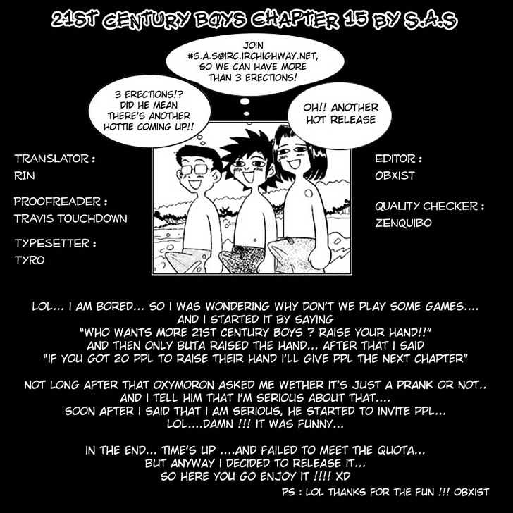 21St Century Boys - Vol.2 Chapter 15 : I M Sorry