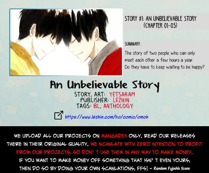 An Unbelievable Story - Chapter 5: An Unbelievable Story (Final)