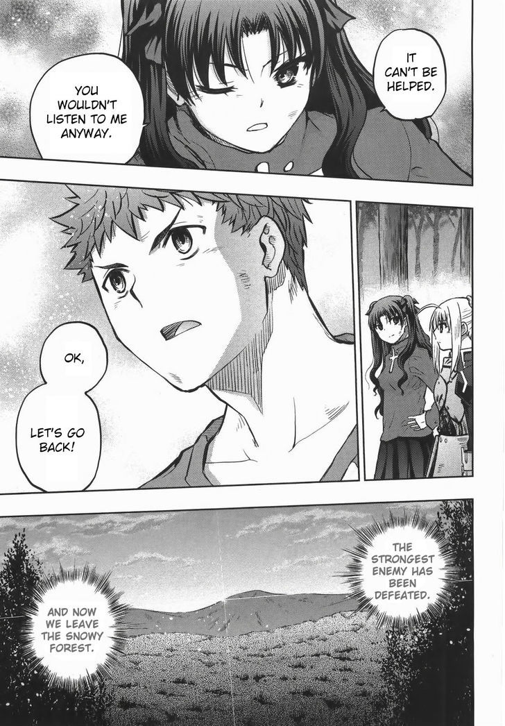 Fate/Stay Night - Vol.14 Chapter 61 : Snowfield