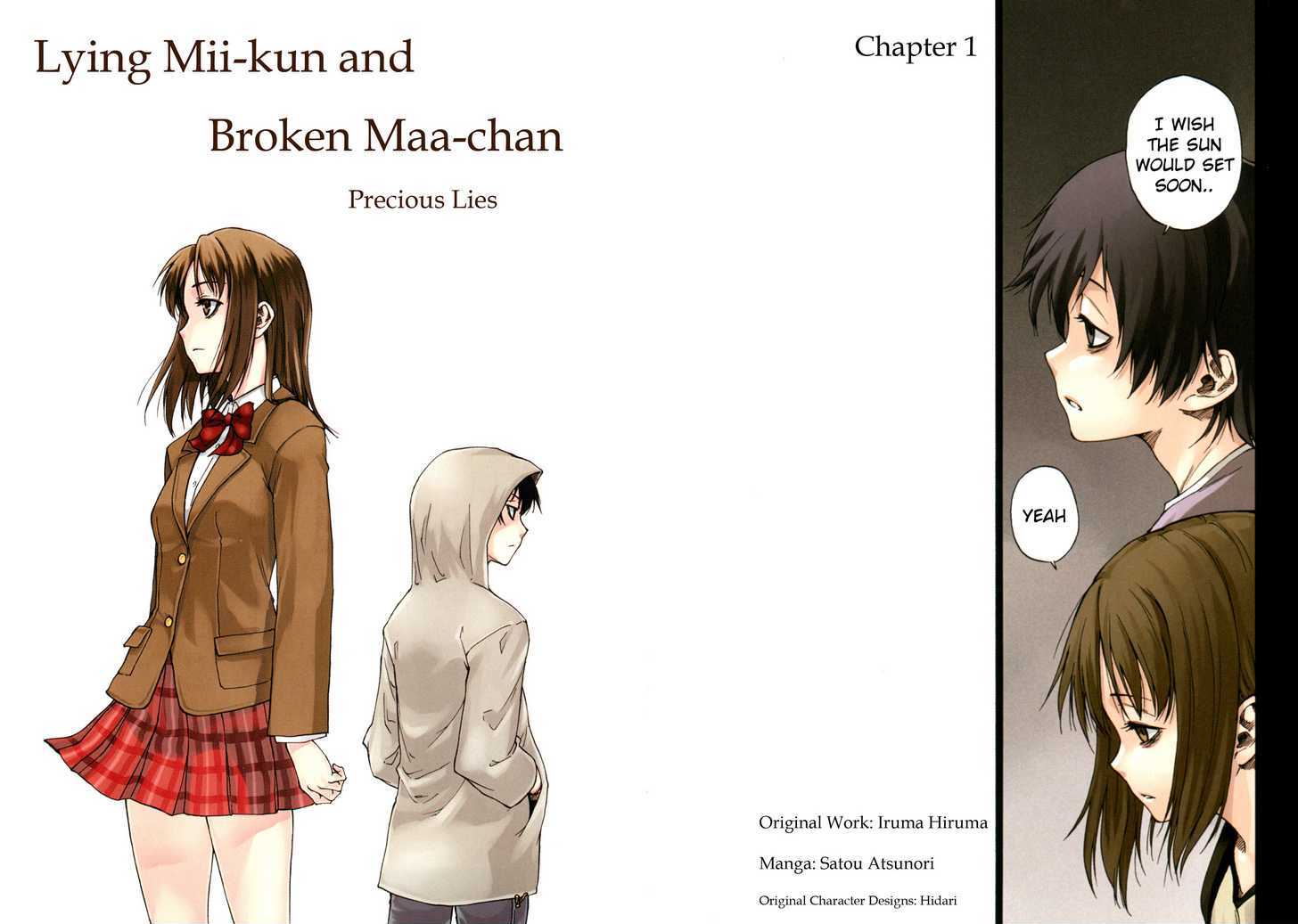 Lying Mii-Kun And Broken Maa-Chan: Precious Lies - Vol.1 Chapter 1