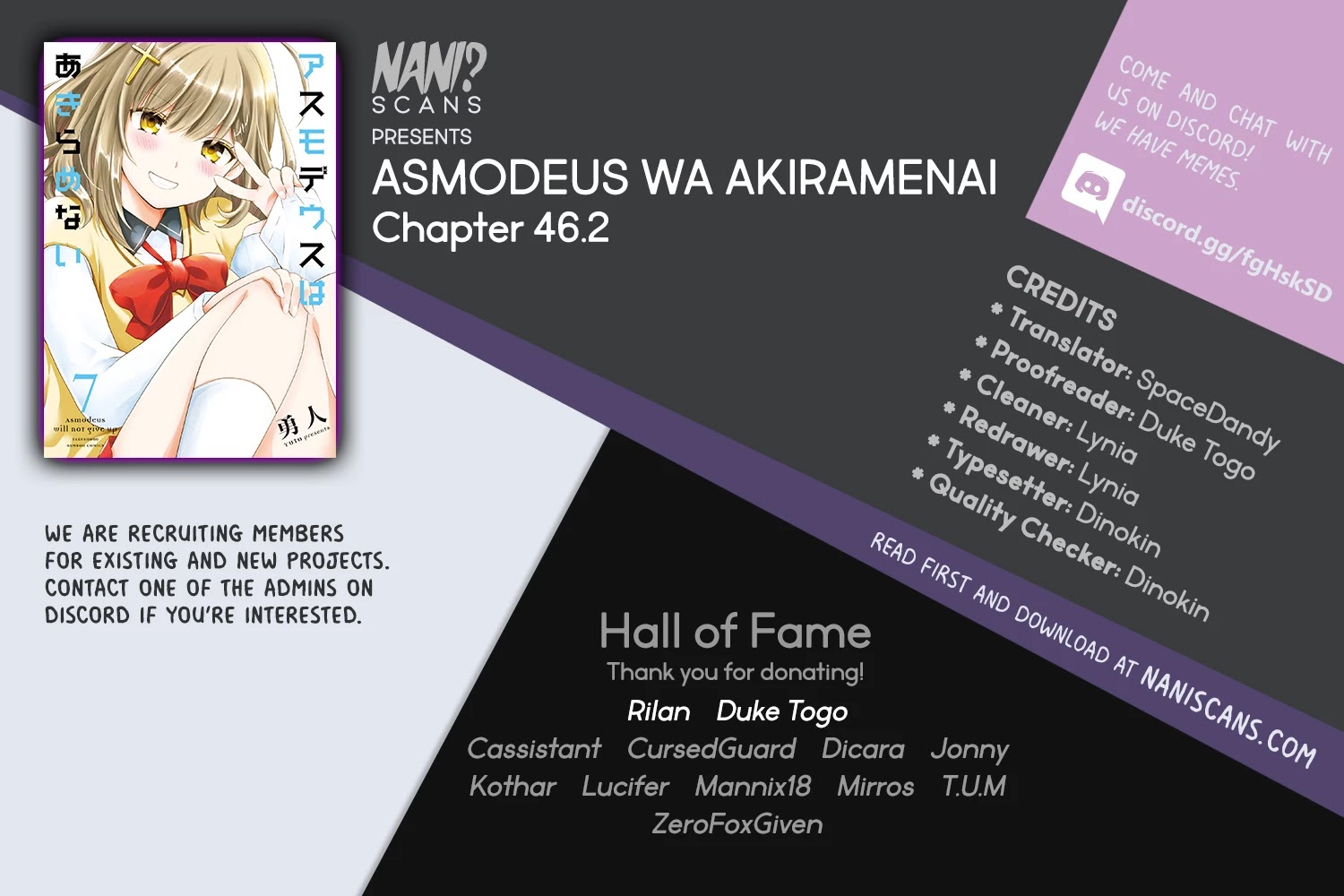 Asmodeus Wa Akiramenai - Chapter 46.2: Is Your Order Yuri?