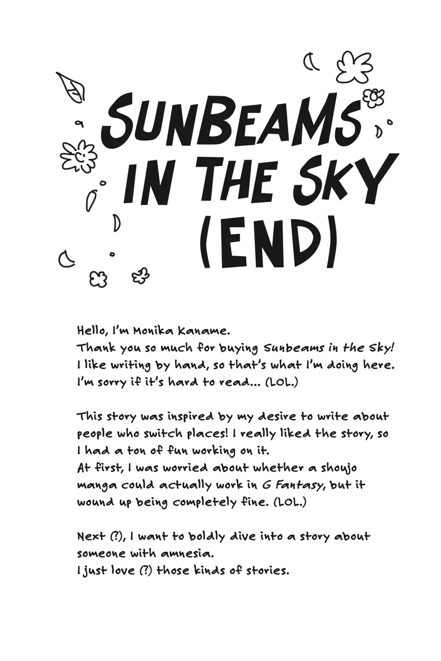 Sunbeams In The Sky - Chapter 16