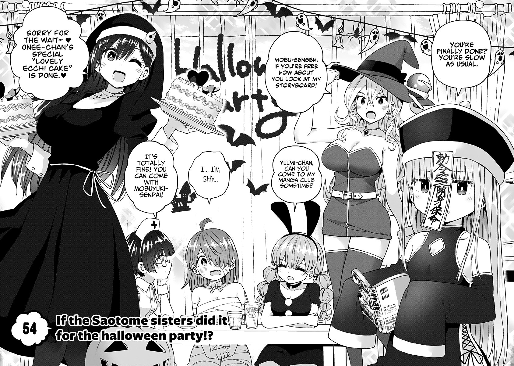 Saotome Shimai Ha Manga No Tame Nara!? - Vol.6 Chapter 54: If The Saotome Sisters Did It  For The Halloween Party!?