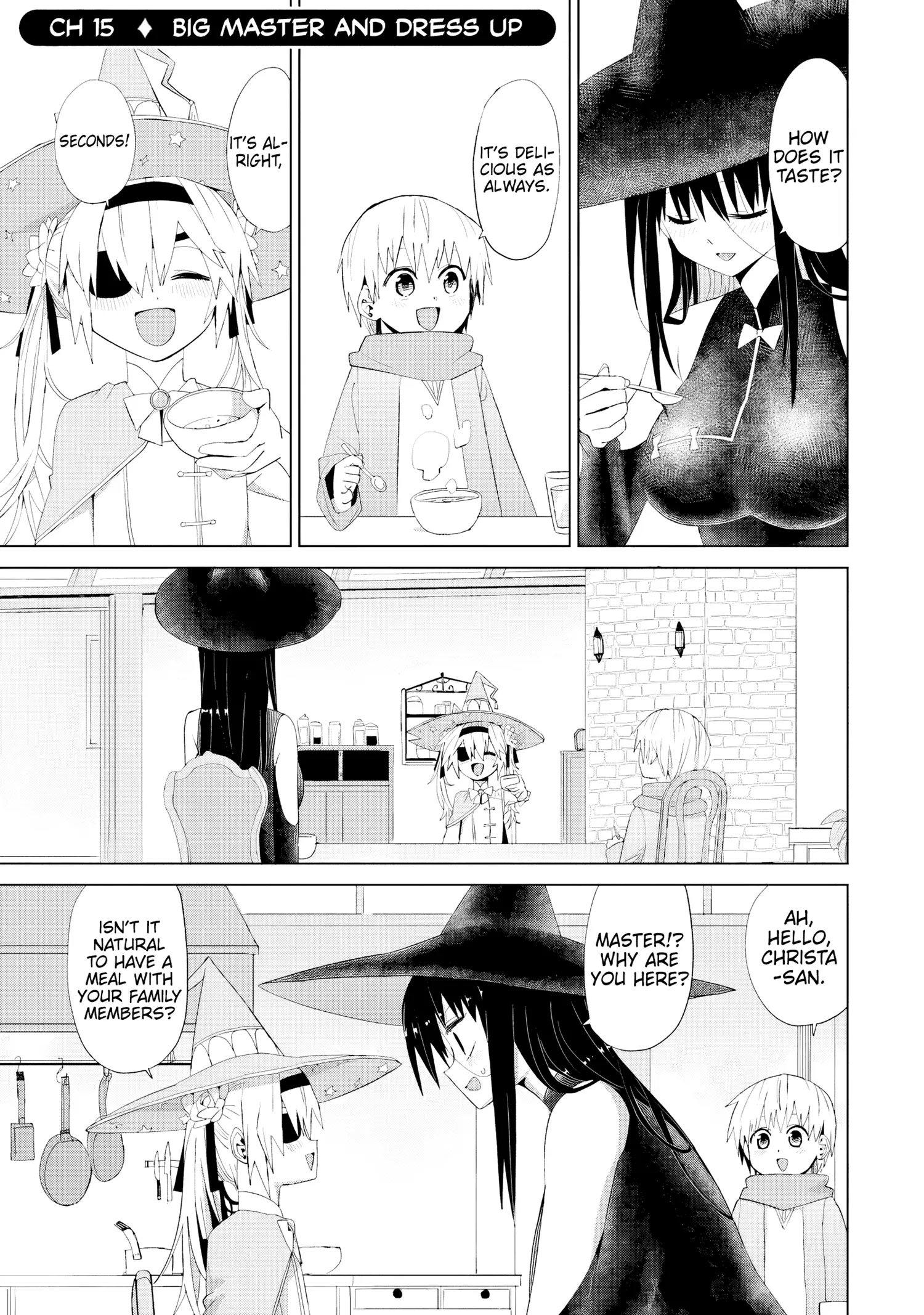 Mahou To Boku To Dekkai Shishou - Chapter 15: A Big Master And Dress Up