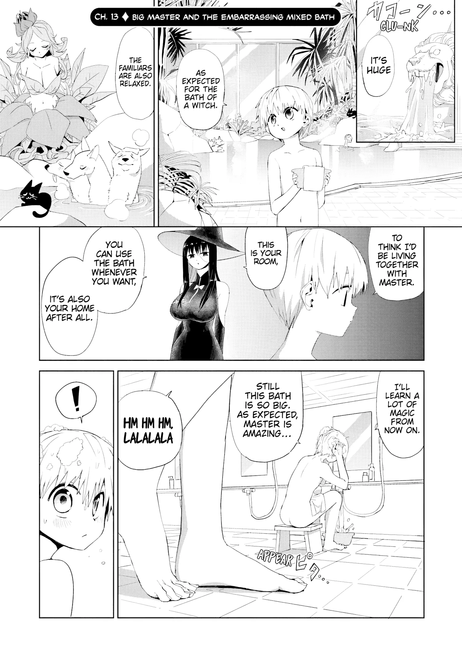 Mahou To Boku To Dekkai Shishou - Chapter 13: A Big Master And The Embarrassing Mixed Bath