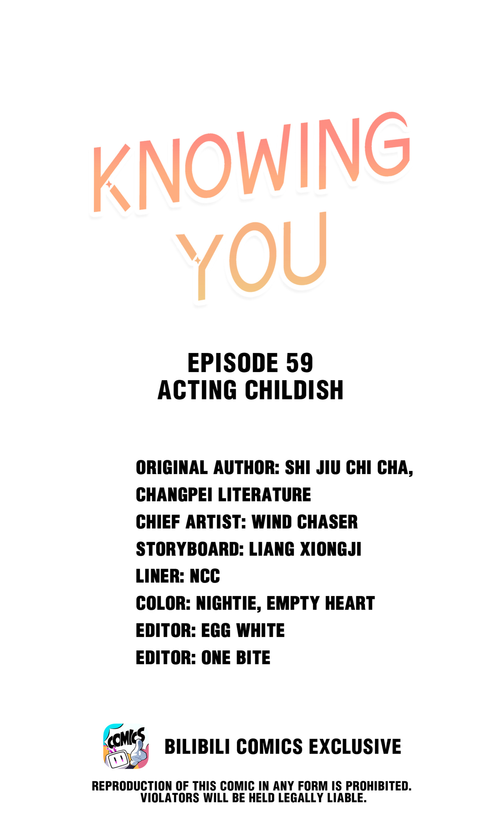 Knowing You - Chapter 59: Acting Childish