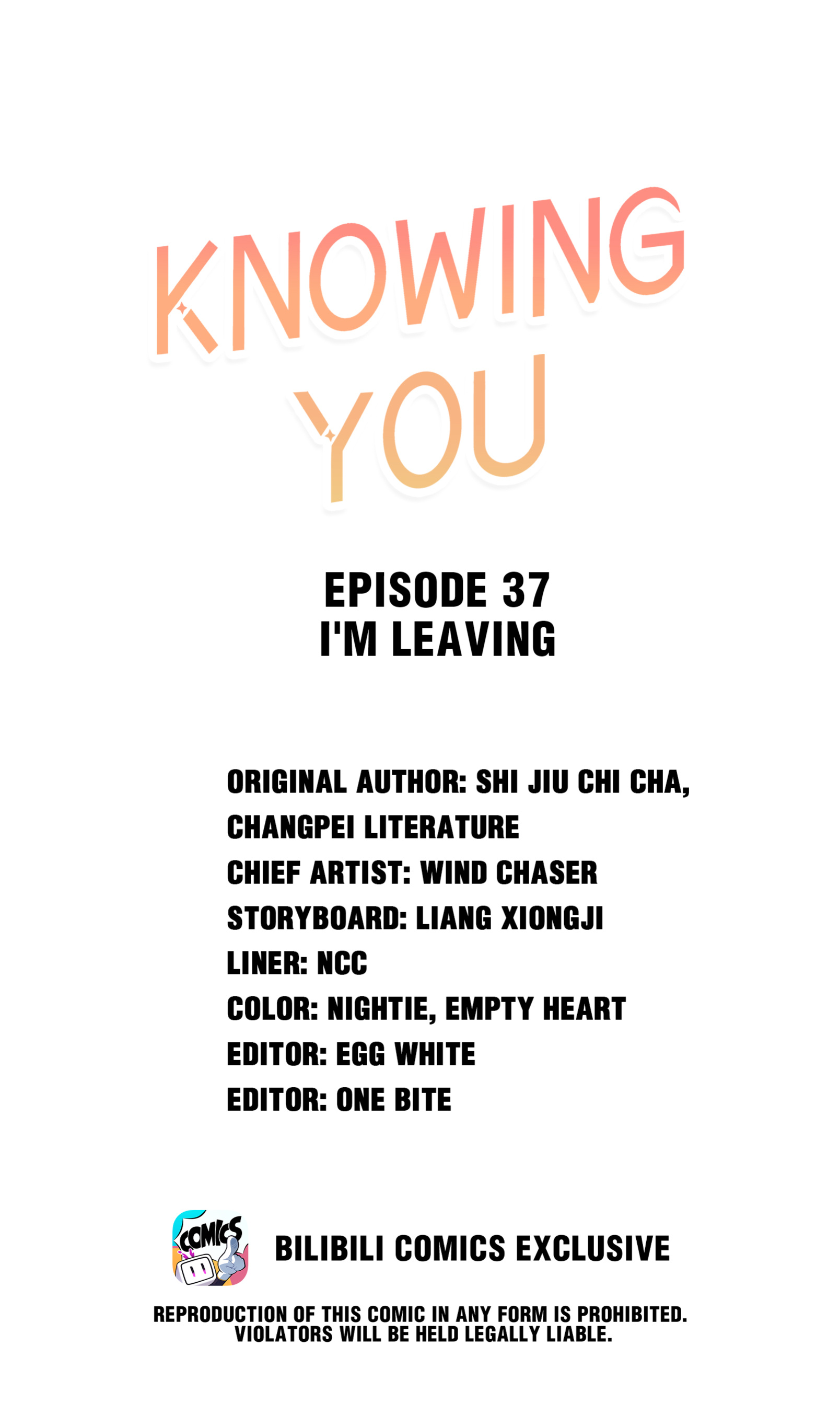 Knowing You - Chapter 37: I'm Leaving