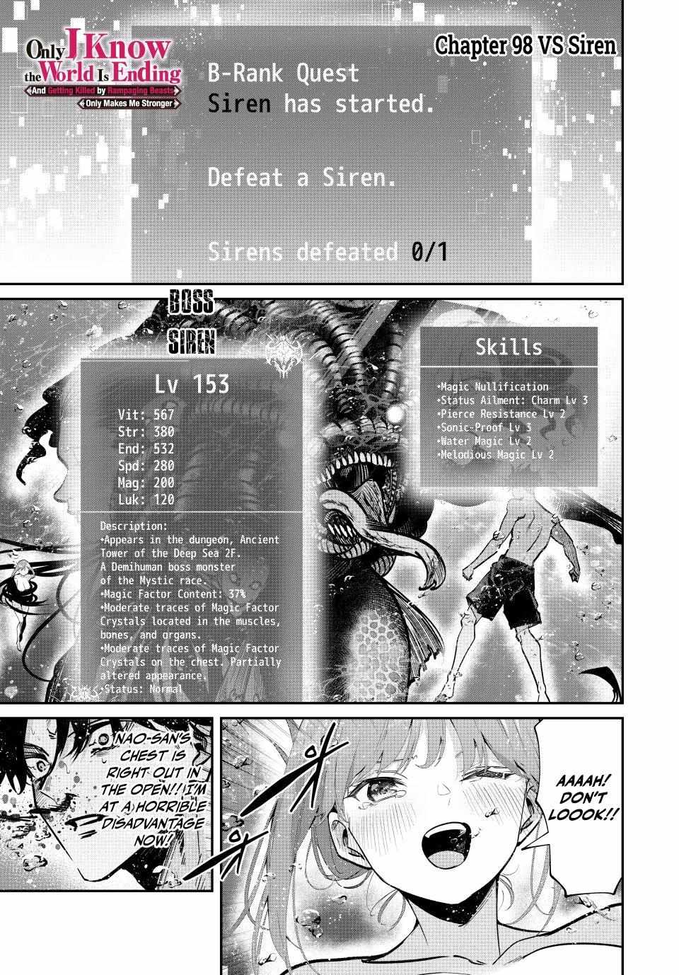 Only I Know The World Is Ending And Getting Killed By Rampaging Beasts Only Makes Me Stronger - Chapter 98