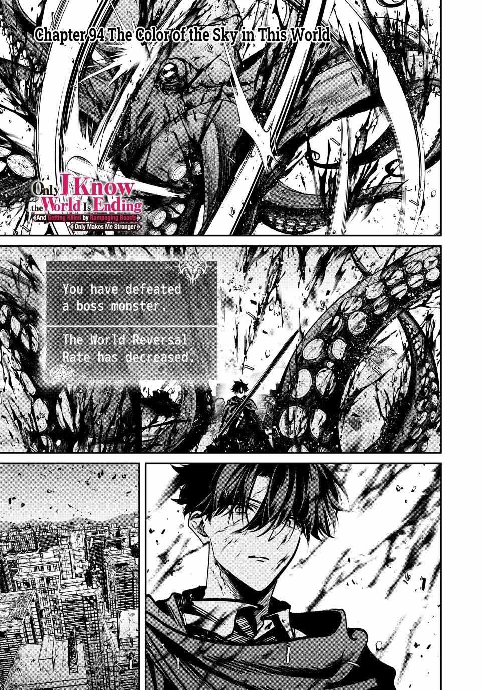 Only I Know The World Is Ending And Getting Killed By Rampaging Beasts Only Makes Me Stronger - Chapter 94