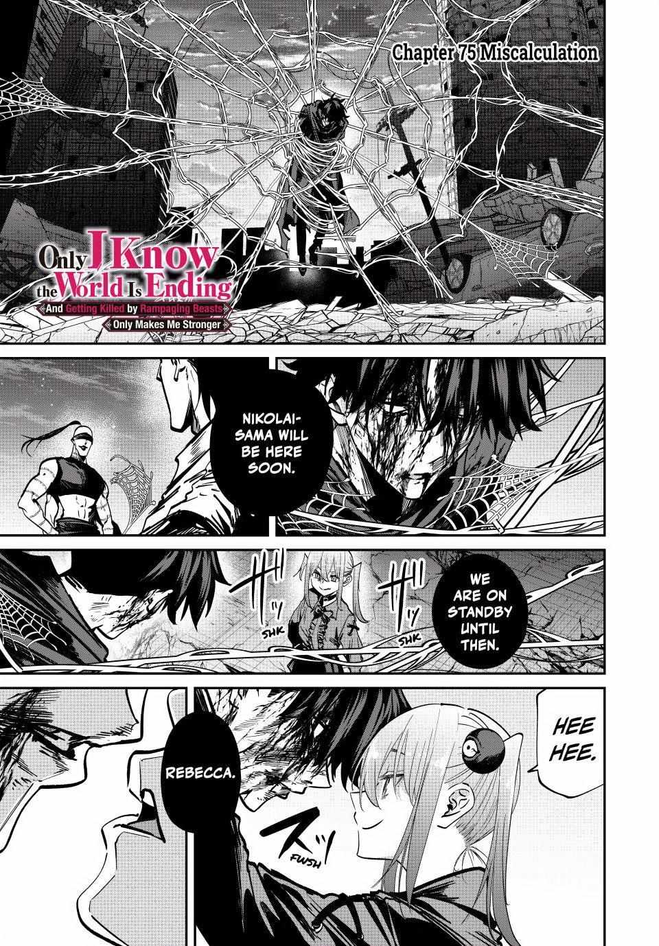 Only I Know The World Is Ending And Getting Killed By Rampaging Beasts Only Makes Me Stronger - Chapter 75