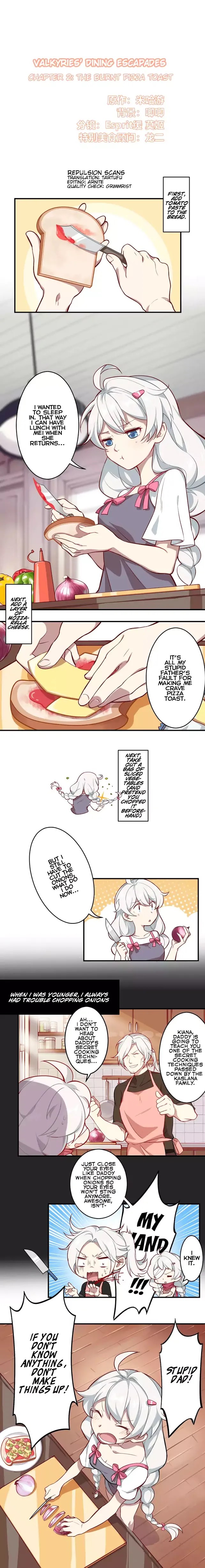 Honkai Impact 3 - Valkyries' Dining Escapades - Chapter 2: The Burnt Pizza Toast