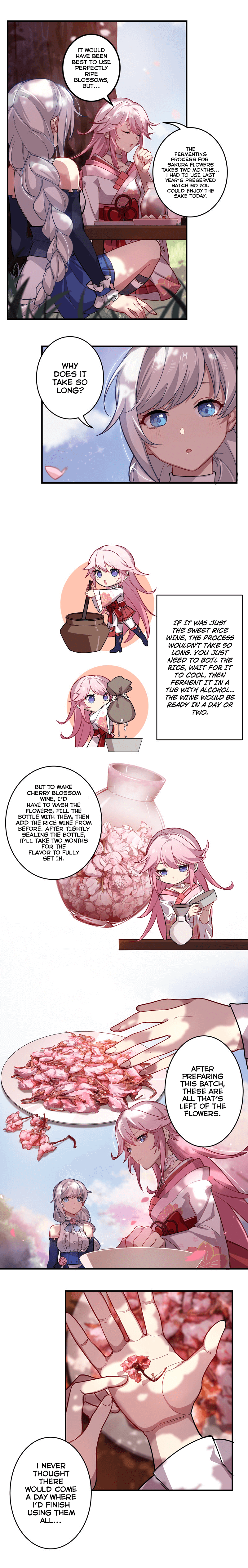 Honkai Impact 3 - Valkyries' Dining Escapades - Chapter 8: Cherry Blossom Wine At Omagatoki