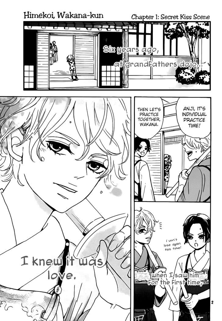 Himekoi, Wakana-Kun - Vol.1 Chapter 1 : Secret Kiss Scene