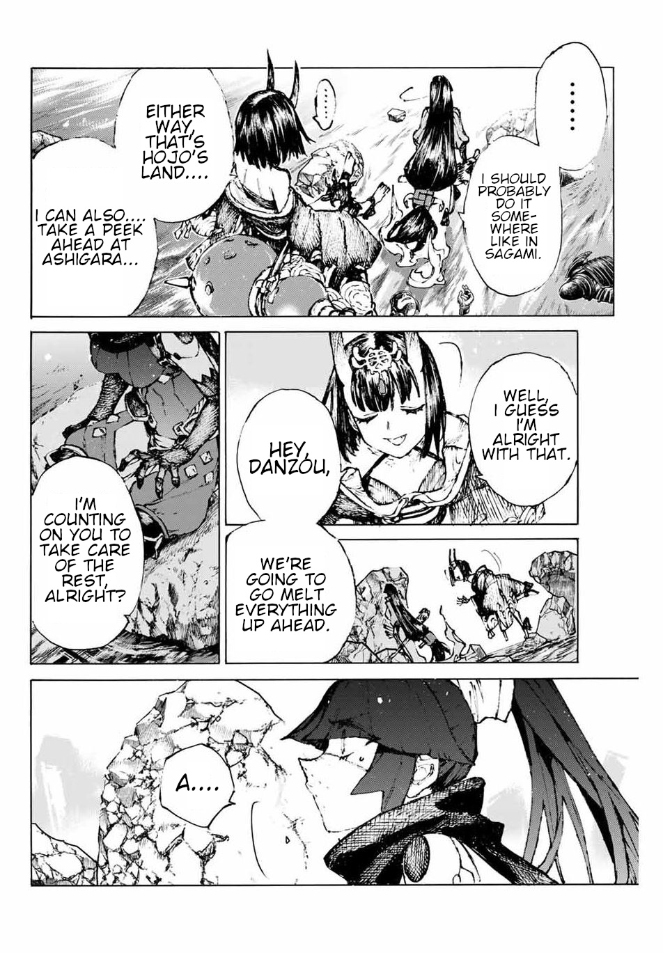 Fate/Grand Order -Epic Of Remnant- Pseudo-Singularity Iii: The Stage Of Carnage, Shimousa - Seven Duels Of Swordmasters - Vol.4 Chapter 32: Women From A Ruined Country(End)