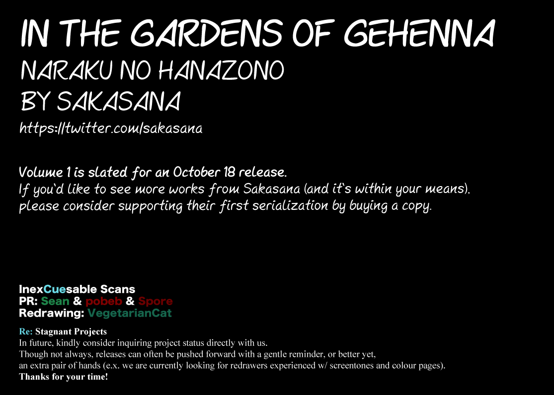 In The Gardens Of Gehenna - Chapter 9: Goodbye