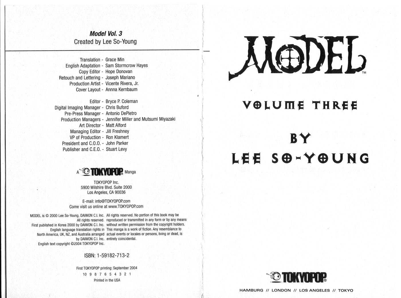 Model - Vol.3 Chapter 3 : Prologue / Possessions