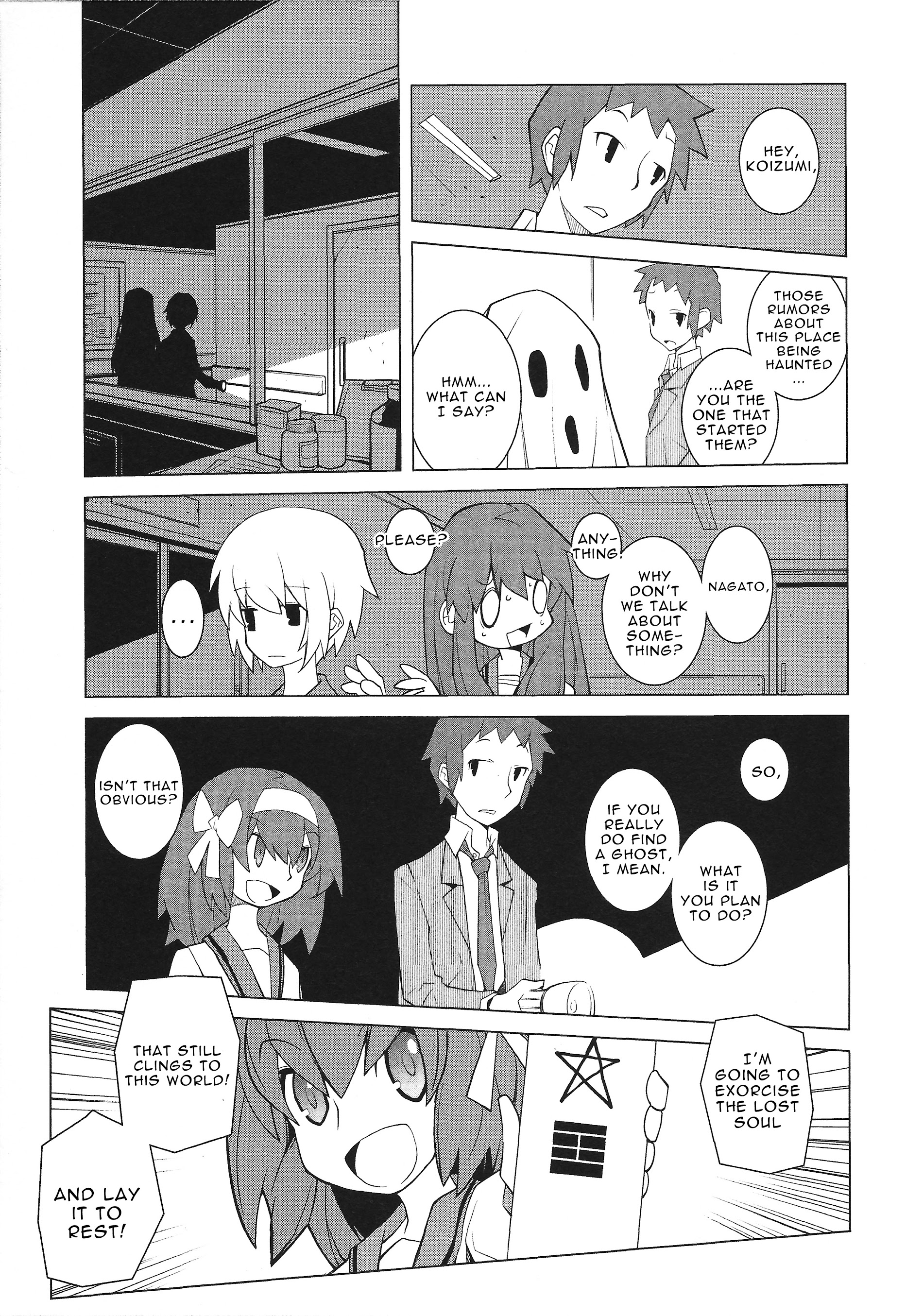 Suzumiya Haruhi No Shukusai Comic Anthology - Vol.1 Chapter 2 : Spooky Tale [Dowman Sayman]