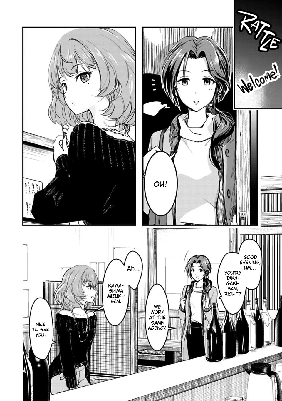 The [Email Protected] Cinderella Girls - After20 - Vol.1 Chapter 1: Kawashima Mizuki, Tempura, And Sake