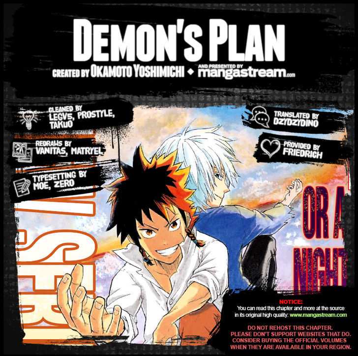 Demon's Plan - Chapter 2 : With A Backpack Full Of Memories