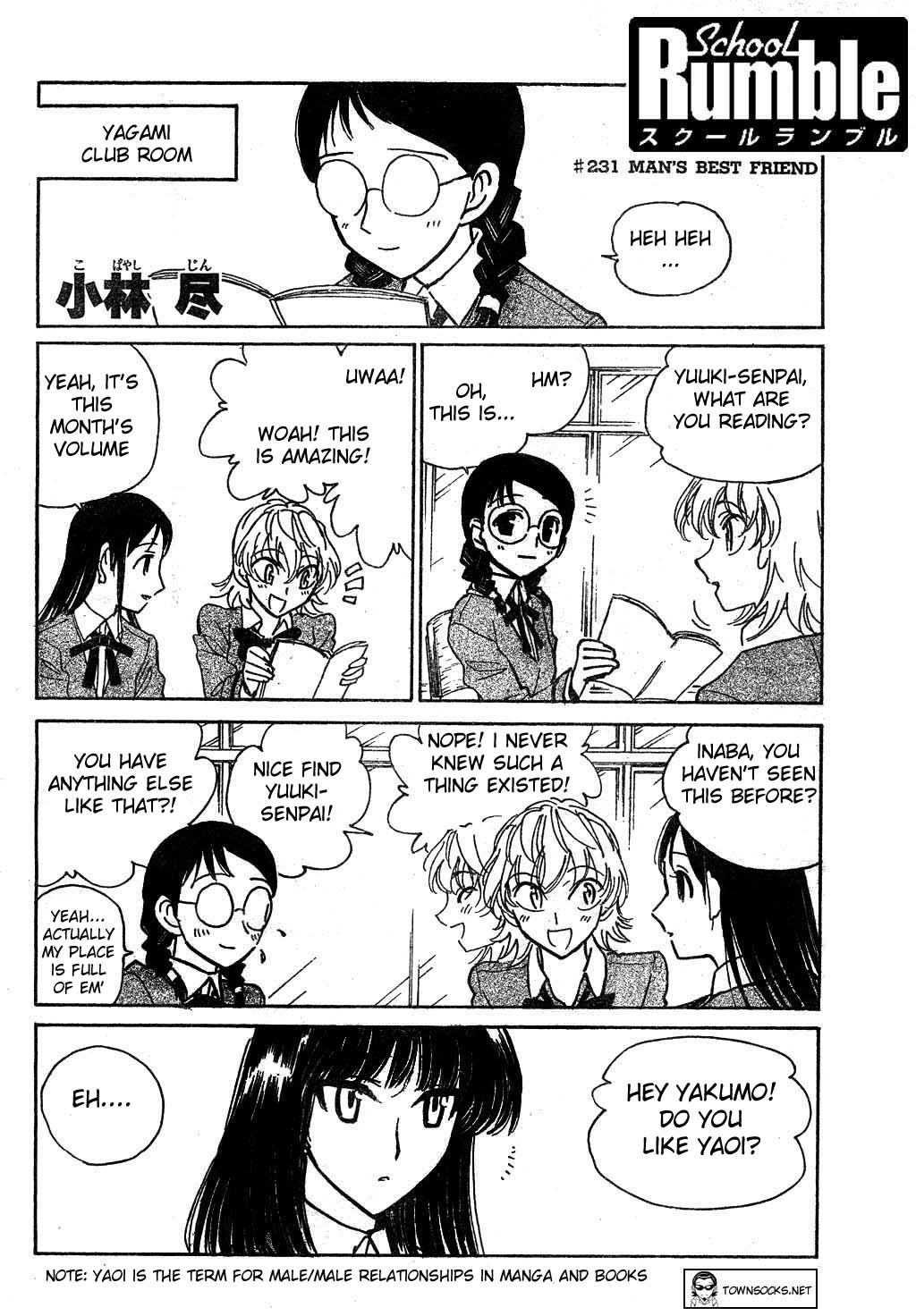 School Rumble - Vol.19 Chapter 231: Man's Best Friend